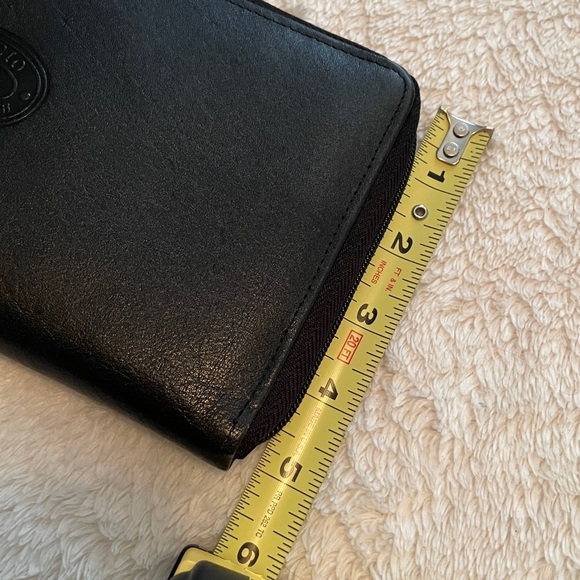 Black Leather Zippered Binder - Genuine Leather - Black Leather Portfolio - Picture 9 of 9